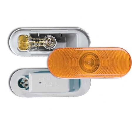 Grote Turn Lamp - Turn Lamp, Yel, Oval, Male Pin Trsn Mntiii 52563